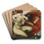 Wounded Amazon by Franz von Stuck Art Drink Coaster set