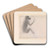 Seated Monkey by Georges Seurat Art Drink Coaster set