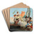 Armida Encounters The Sleeping Rinaldo by Giovanni Battista Tiepolo Art Drink Coaster set