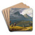 Mountain landscape. by Wilhelm Bendz Art Drink Coaster set