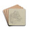 Drei Kinder in Schwlmer Tracht by Jacob Happ Drink Coasters - set of 4