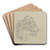 Drei Kinder in Schwlmer Tracht by Jacob Happ Art Drink Coaster set