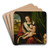 Madonna and Child with the Infant Saint John by Altobello Melone Art Drink Coaster set Madonna and Child with the Infant Saint John by Altobello Melone Art Drink Coaster set