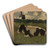 Resting Cow with a Mill by Richard Nicolas Roland Holst Art Drink Coaster set Resting Cow with a Mill by Richard Nicolas Roland Holst Art Drink Coaster set