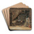 Intrieur breton aquarelle by Eugne Boudin Art Drink Coaster set