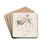 Assiette (rose) (modle de coloris). by Flix Bracquemond Drink Coasters - set of 4