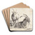 To geder og et kid by Nicolaes Pietersz. Berchem Art Drink Coaster set To geder og et kid by Nicolaes Pietersz. Berchem Art Drink Coaster set