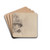 Portrait of a Man by James Ensor Drink Coasters - set of 4