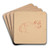 tude de lionne by Jacques-Raymond Brascassat Art Drink Coaster set