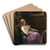 The Love Token by Johann Georg Meyer von Bremen Art Drink Coaster set
