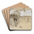 Sous La Tonnelle (Study For Daphnis And Chlo) by Camille Pissarro Art Drink Coaster set Sous La Tonnelle (Study For Daphnis And Chlo) by Camille Pissarro Art Drink Coaster set