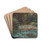 Water Lily Pond by Claude Monet Drink Coasters - set of 4