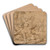River Gods Watching Apollo Pursuing Daphne by Abraham Bloemaert Art Drink Coaster set