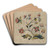 Coverlet by Mildred E. Bent Art Drink Coaster set