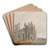 Melrose Abbey, Scotland by Thomas Girtin Art Drink Coaster set