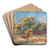 Paysage, les arbres by Pierre-Auguste Renoir Art Drink Coaster set