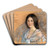 Jaqueline with Fichu by Alice Pike Barney Art Drink Coaster set