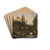 Landscape with deer and exotic birds by Abraham Jansz. Begeyn Drink Coasters - set of 4 Landscape with deer and exotic birds by Abraham Jansz. Begeyn Drink Coasters - set of 4