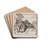 Resting Monk by Nicaise De Keyser Drink Coasters - set of 4