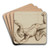 Etude de jeune homme nu contorsionn by Henri Leopold Lvy Art Drink Coaster set