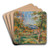 Paysage de Cagnes by Pierre-Auguste Renoir Art Drink Coaster set