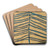 Abstrahierter Nadelbaum by Egon Schiele Art Drink Coaster set Abstrahierter Nadelbaum by Egon Schiele Art Drink Coaster set