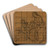 Groupe compos de deux femmes et d'un enfant by Pierre Puvis de Chavannes Art Drink Coaster set