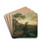 Landschaft mit weidenden Khen by Josef Faistenberger Drink Coasters - set of 4
