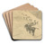 Delivering Plates and Changing Battlegroups by Elemr Halsz-Hradil Art Drink Coaster set