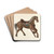 Hobby Horse by Mina Lowry Drink Coasters - set of 4
