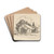 The OldMill by Donald Kirby Drink Coasters - set of 4 The OldMill by Donald Kirby Drink Coasters - set of 4
