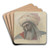 Shylock's head by Eduard von Steinle Art Drink Coaster set