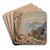 Diana and Endymion by Magnus Enckell Art Drink Coaster set