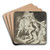 An Old Man Murdered by Three Younger Men by Henry Fuseli Art Drink Coaster set
