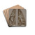 Bearded Man Filling a Glass' and 'Youth Running' by Giorgio Vasari Drink Coasters - set of 4