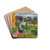 Clothes On A Line In sgrdstrand by Edvard Munch Drink Coasters - set of 4