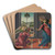 Annunciation by Sandro Botticelli Art Drink Coaster set