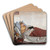 The Sick Girl by Michael Ancher Art Drink Coaster set