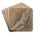 Figure Study by Charles Mertens Art Drink Coaster set Figure Study by Charles Mertens Art Drink Coaster set