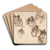 Studies for the Education of the Virgin by Agostino Masucci Art Drink Coaster set