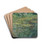 Le Bassin des Nympheas by Claude Monet Drink Coasters - set of 4