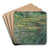 Le Bassin des Nympheas by Claude Monet Art Drink Coaster set