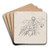 Seated Man, Leaning on a Sword by Nicaise De Keyser Art Drink Coaster set Seated Man, Leaning on a Sword by Nicaise De Keyser Art Drink Coaster set
