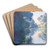 Matine sur la Seine by Claude Monet Art Drink Coaster set