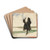 Cloaked man in landscape by Edwin Austin Abbey Drink Coasters - set of 4