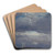 Stormclouds over the Castle Tower in Dresden by Johan Christian Dahl Art Drink Coaster set