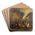 John the Baptist preaching by Jan Steen Art Drink Coaster set