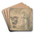 The Rest on the Flight into Egypt (The Repose of the Holy Family in Egypt) by William Blake Art Drink Coaster set