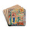 Autumn by Rik Wouters Drink Coasters - set of 4 Autumn by Rik Wouters Drink Coasters - set of 4