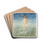 Man Bathing by Edvard Munch Drink Coasters - set of 4